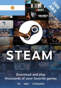 Argentina Steam Gift Card 300 ARS |Instant Email|1stpal.com