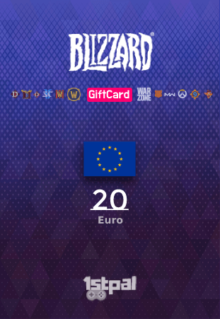 Blizzard 20 Euro Gift Card Battle net Bitcoin Crypto BUSD Litecoin Ethereum Dash | 1stpal.com