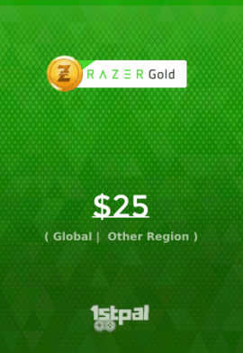 Global Razer Pin 25 USD - Razer Gold Gift Card - 1stpal - Buy Razer Pin with Bitcoin Crypto Ethereum Tether USDT | 1stpal.com