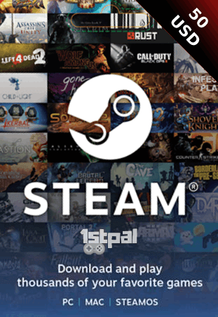 Steam gift card 50 usd | Steam Gift Card $50 | Top up wallet Get 10% OFF | Email delivery | Refund Policy | Support chat | Bitcoin Crypto Accepted