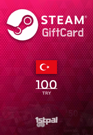 Turkey Steam Gift Card 100 TRY | 100 TL Steam Gift Card Turkey | Buy 100 TRY Steam WAllet with Litecoin Bitcoin Dash Monero Solana BCH | 1stpal.com