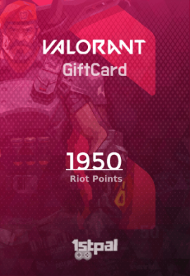 Valorant 1950 Riot Points Gift Card | Buy Valorant Card with Bitcoin Crypto | 1stpal.com